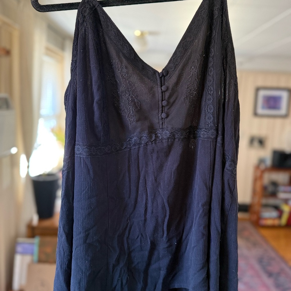 Torrid black Lace Button Camisole
